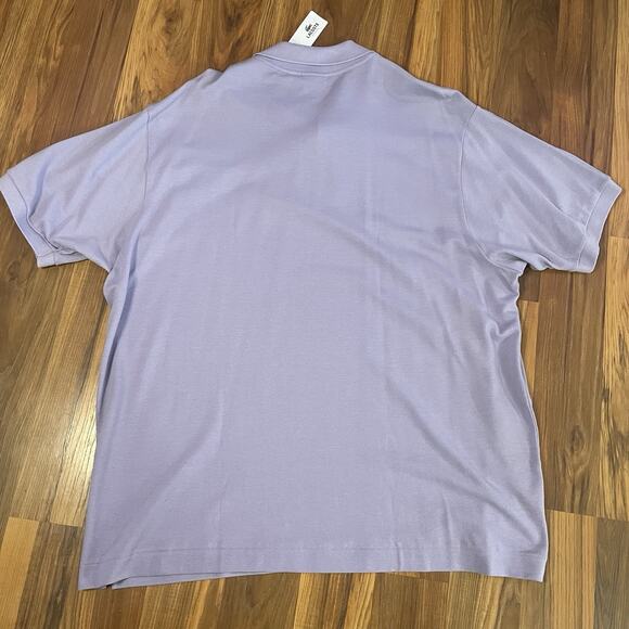 NWT Lacoste Men’s Purple Short Sleeve Classic Fit Pique Polo Shirt Size 4XL - Picture 3 of 9